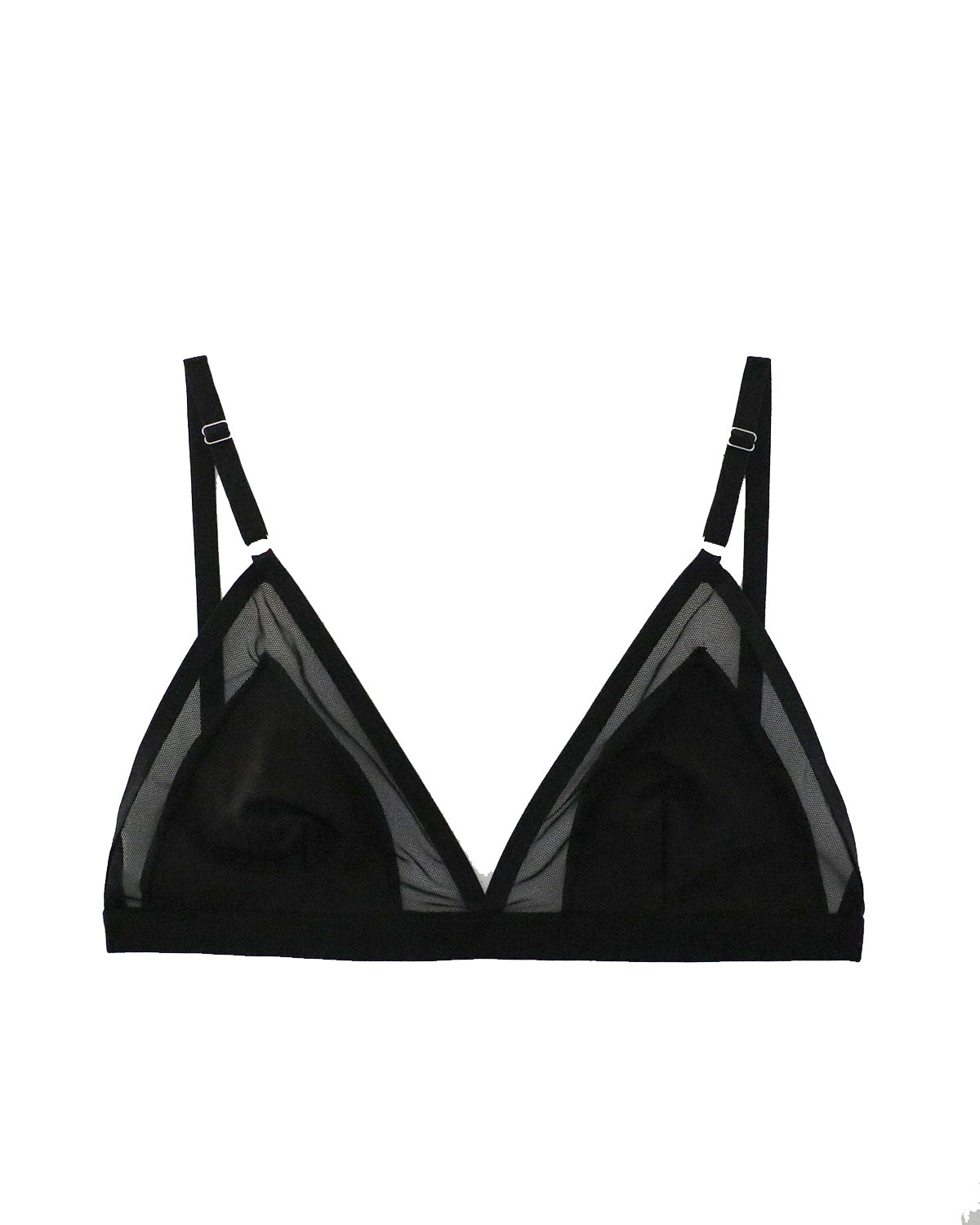 MARY YOUNG Contrast Bra in Black