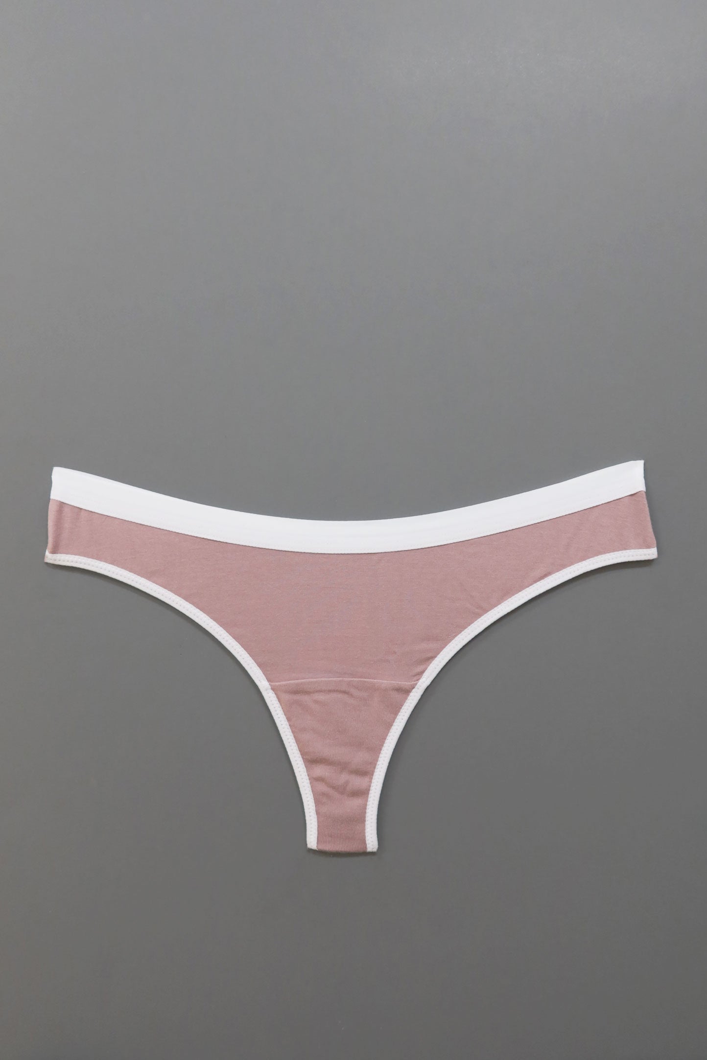 Emery Thong in Solid Dusty Rose - MARY YOUNG