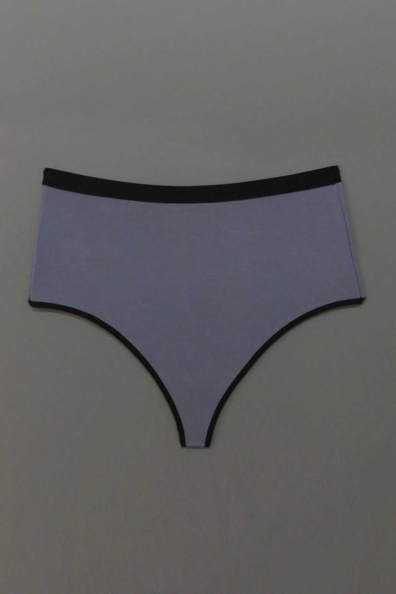 High Waist Thong in Mauve - MARY YOUNG