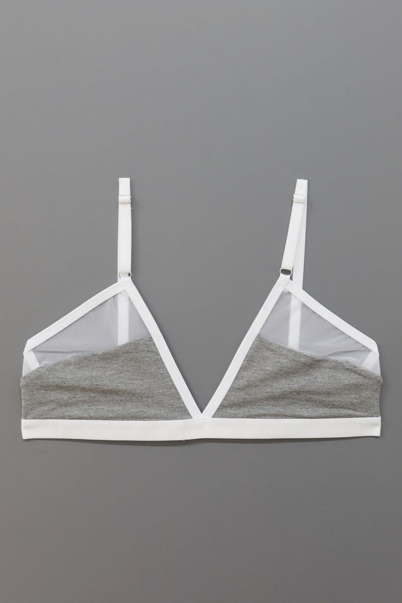 Logan Bra in Grey - MARY YOUNG