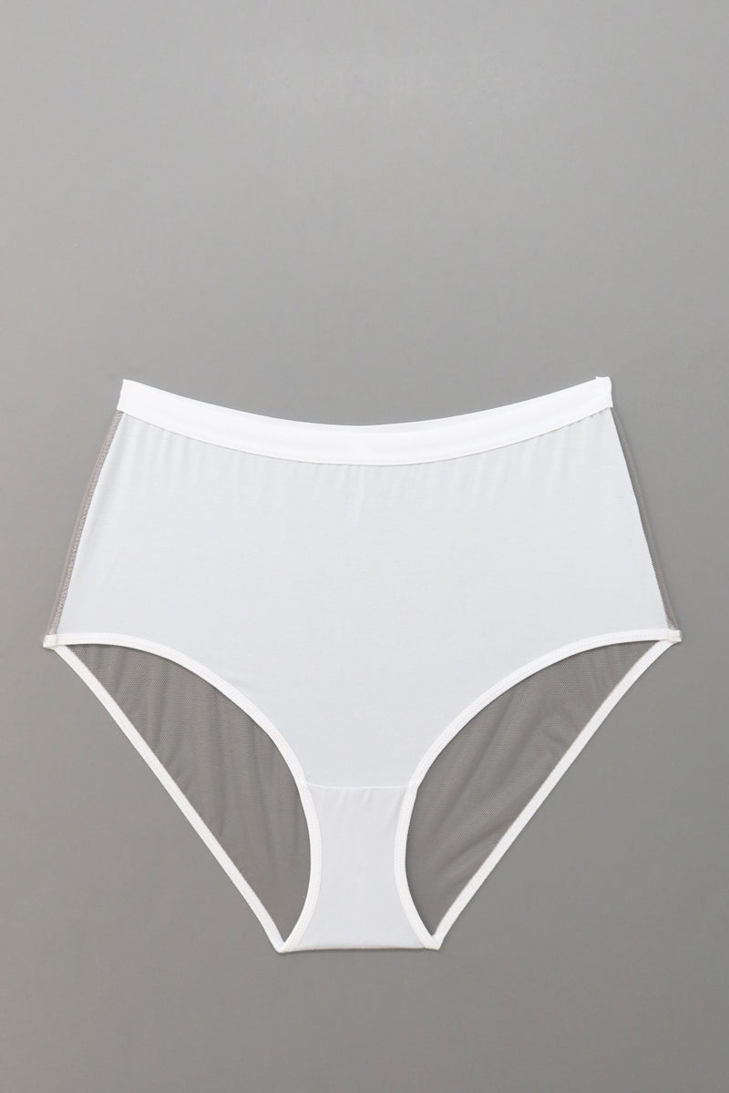 Lux High Waist Brief in Concrete Sample - MARY YOUNG