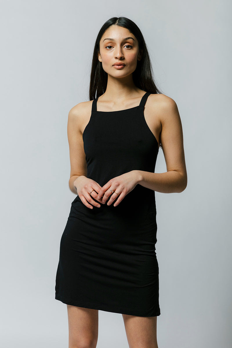 Flynn Dress in Black Sample - MARY YOUNG