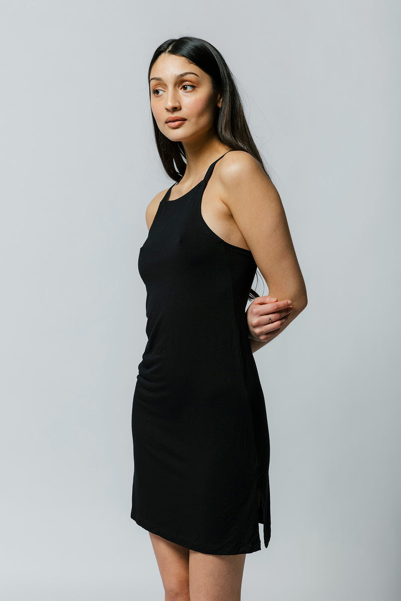 Flynn Dress in Black Sample - MARY YOUNG