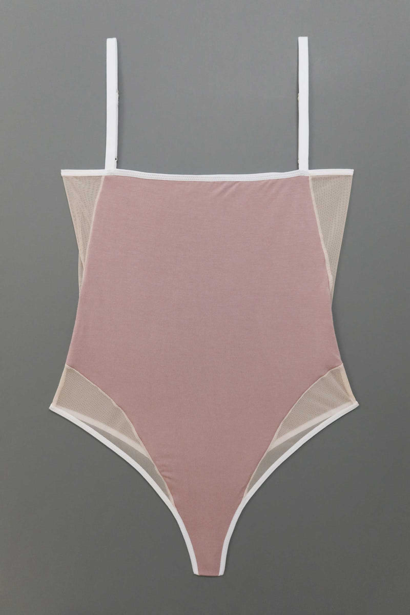 Nalini Bodysuit in Dusty Rose - MARY YOUNG