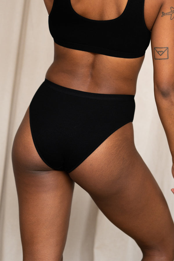 Carter High Bikini in Black Sample - MARY YOUNG