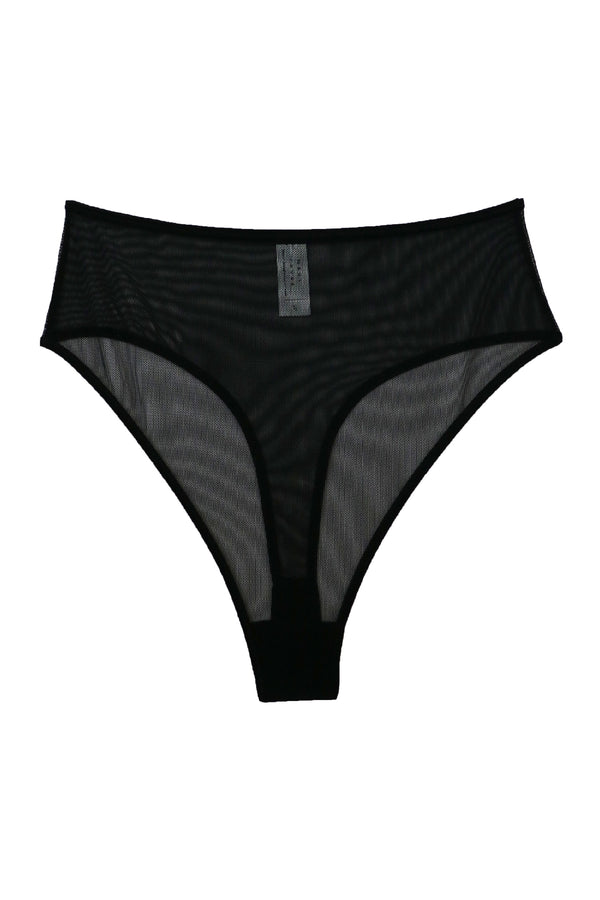 Georgie High Thong in Black - MARY YOUNG
