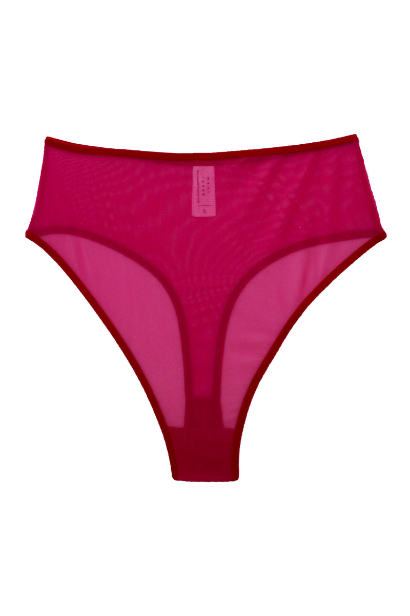 Georgie High Thong in Fuchsia - MARY YOUNG