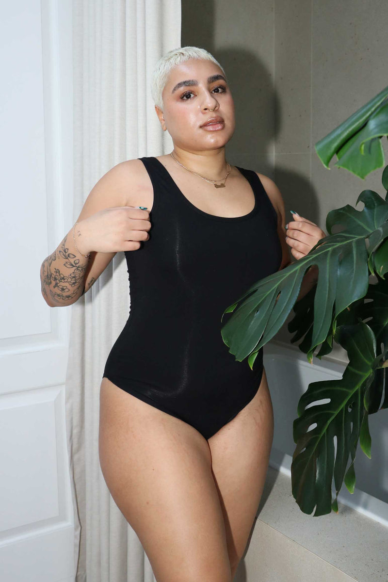 Lani Bodysuit in Black - MARY YOUNG