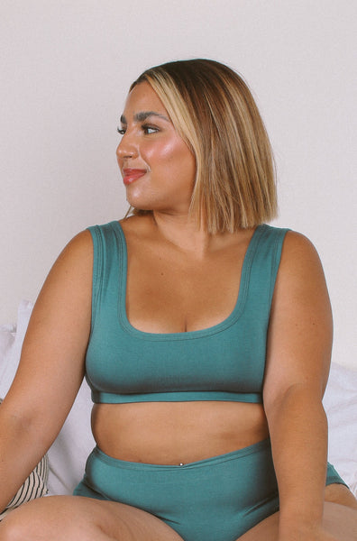 MARY YOUNG Mayes Bra in Sage  Ethical Canadian Made Lingerie