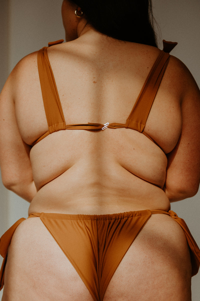 Pelosa Tie Bikini in Cinnamon - MARY YOUNG